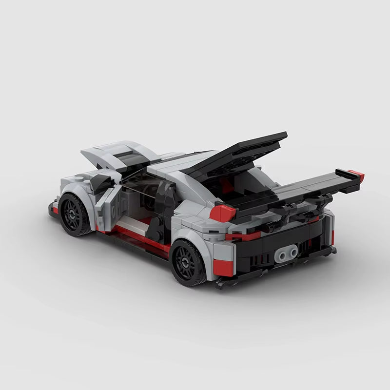 Moc Racer R8 Cars Super Sports City Vehicle Building Blocks Creative Garage Toys Brick Christmas Children Gifts