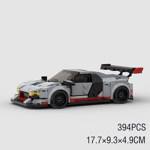 Moc Racer R8 Cars Super Sports City Vehicle Building Blocks Creative Garage Toys Brick Christmas Children Gifts