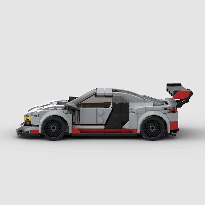 Moc Racer R8 Cars Super Sports City Vehicle Building Blocks Creative Garage Toys Brick Christmas Children Gifts