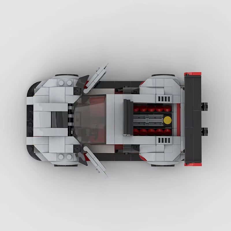 Moc Racer R8 Cars Super Sports City Vehicle Building Blocks Creative Garage Toys Brick Christmas Children Gifts